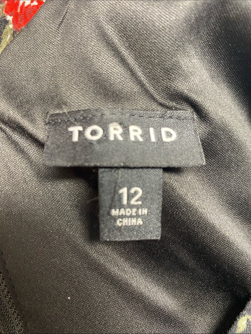 Torrid Floral Fit & Flare Dress | Rockabilly Retro Pinup Full Skirt | Size 12 - Picture 2 of 11